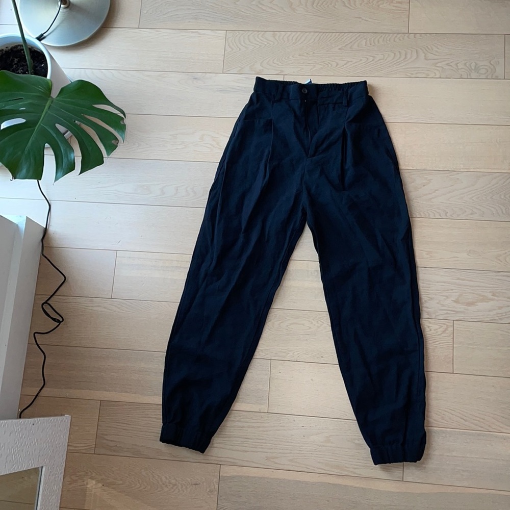 Navy Skinny Trousers